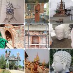 รับสร้างวัด โทร 061-1476494 ซ่อมแซมวัด หลังคาพระอุโบสถ ประตูโขง หอระฆัง เมรุเผาศพ ศาลาการเปรียญ