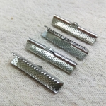 ตัวเก็บปลายซิบหน้าลาย 1.2นิ้ว เงิน