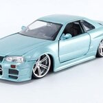 พรีออเดอร์ Jada โมเดลรถ โมเดลรถยนต์ ฟาส "Fast" Brian's 2002 Nissan Skyline GT-R R34 1:24
