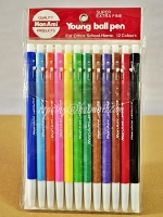 ปากกา Young Ball Pen 12 สี Mon Ami