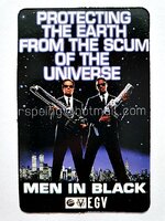 บัตรแนะนำการชมภาพยนตร์ให้คุ้มค่าเงินบาทของ EGV ภาพจากภาพยนตร์เรื่อง Men In Black