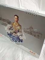 ปฏิทินตั้งโต๊ะ บริษัท กสท โทรคมนาคม จำกัด ปี 2560 (2017) เทิดไว้เหนือเกล้า ร.๙