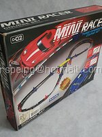 ของเล่นวินเทจ ชุดสนามรถแข่งมินิสามมิติ Mini Racer Three - Dimensional Course Set