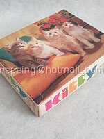 จิ๊กซอว์ไม้ลูกเต๋าวินเทจ ต่อได้ 6 ด้าน รูปลูกแมว