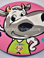 แผ่นรองแก้วโฟร์โมสต์ ลายวัวยก dumbbell