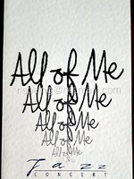 บัตรชมคอนเสิร์ต All of Me Jazz Concert