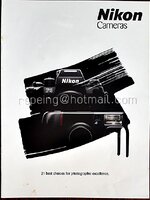โบรชัวร์กล้อง Nikon Cameras (ภาษาอังกฤษ)