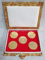 Box Set เหรียญทองที่ระลึก ชุด 5 เหรียญ XI Asian Games Beijing 1990