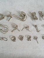 ชุดกลเหล็กปริศนา 16 ชิ้น (ซ้ำ 1 ชิ้น) Metal Puzzles Set