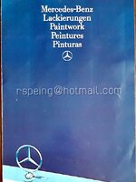 โบรชัวร์สีรถ Benz (หลายภาษา)