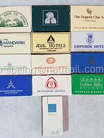 กลักไม้ขีดไฟ กล่องไม้ขีดไฟ ไทย หมวด โรงแรม รีสอร์ท ชุดที่ 3