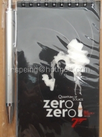 สมุดโน้ต ไม่มีเส้น พร้อมปากกาลูกลื่น Coca-Cola Zero จากภาพยนตร์เรื่อง Quantum of Solace