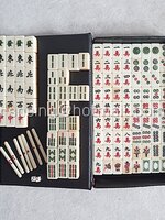 ชุดไพ่นกกระจอกจิ๋ววินเทจ (ตัวเล่นไม่ครบ) พร้อมกล่อง