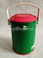 กระติกน้ำร้อนวินเทจ JUMBO SWEET MILANO 0.8 ลิตร ไส้แก้ว สีเขียว ฝาแดง