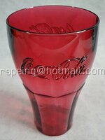 แก้วโค้กคอนทัวร์ Coke Contour เนื้ออะคริลิคสีแดง