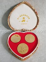 Box Set เหรียญทองที่ระลึก ชุด 3 เหรียญ XI Asian Games Beijing 1990