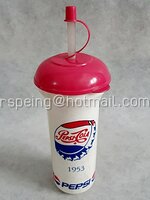 กระบอกน้ำพร้อมหลอดและฝาปิด Pepsi x สกาย ลาร์ค Seacon Square