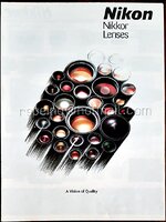 โบรชัวร์เลนส์ Nikon Nikkor Lenses (ภาษาอังกฤษ)