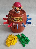 ของเล่นโทมี่ ปี 1994 เกมมีดเสียบถังโจรสลัด 1994 Tomy Pop-Up Pirate (ไม่มีกล่อง)