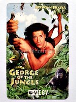 บัตรแนะนำการชมภาพยนตร์ให้คุ้มค่าเงินบาทของ EGV ภาพจากภาพยนตร์เรื่อง George of The Jungle