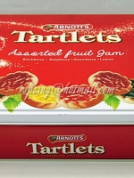 กล่องขนมทรงสี่เหลี่ยมสีแดงขาว Arnott's Tartlets
