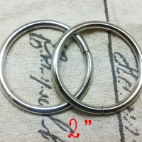 ห่วงกลม2นิ้ว เงิน แพค10ตัว