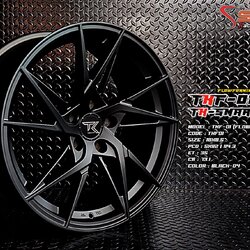 TKF01 18X8.5 5X112-114.3 35 BLACK-D4 (ดำด้าน)