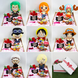 เซ็ตเซอรไพรส์แฟน อัดเม็ดโฟมคละสี ของขวัญวาเลนไทน์ ตุ๊กตาวันพีช 8 นิ้ว +นาฬิกาข้อมือสุดหรู+ ช็อกโกแลต +ของขวัญเปิดฝา (เลือกตุ๊กตาได้)