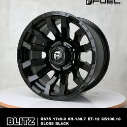 FUEL BLITZ ล้อแท้ ราคาพิเศษ 17x9 offset-12 PCD 6x139.7
