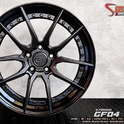 G-FORGED : GF04 18x8.5 5H112-114.3 35 ดำด้านขอบดำ