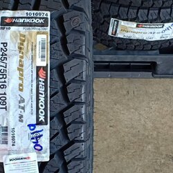 HANKOOK 245/75R16 DYNAPRO AT-M 109T (ตัวหนังสือขาว) MADE IN INDONESIA