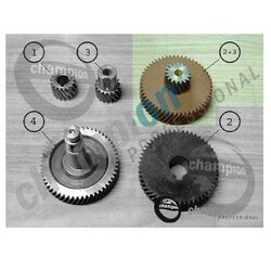 เฟืองไฟเบอร์พร้อมเฟืองเหล็กอัดบู็ชทองเหลือง