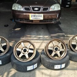 ล้อใหม่ TE37 ขอบ15 ใส่รู 4รู114