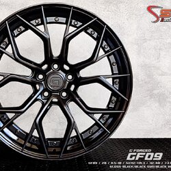 G-FORGED : GF09 20X8.5-10 5X112-114.3 32/40 ดำด้านขอบดำ
