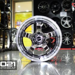 S1R ขอบ17 สีแบล็คโครม 5รู114.3 สีลิมิเต็ด