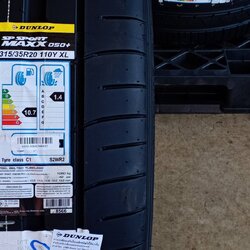 DUNLOP 315/35R20 SP SPORT MAXX 050+ 110Y XL MADE IN JAPAN