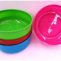 ขันน้ำ ขนาด 20 ซม สีหวาน คละสี