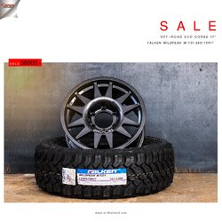 ล้อEVO CORSE พร้อมยาง FALKEN M/T 01 ขอบ17