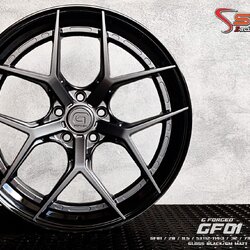G-FORGED : GF01 20x8.5 5H112-114.3 32 กันด้านขอบดำ