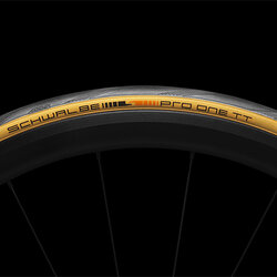 Schwalbe Pro One TT ยางนอกเสือหมอบ สีดำขอบแก้ว น้ำหนักเบา