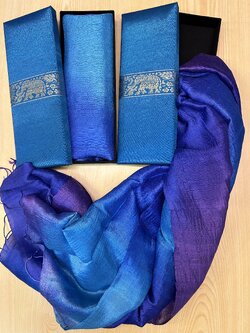 ผ้าพันคอไหมแท้ ทอมือ ของขวัญ ของฝากหรูๆ ราคาหลักร้อย พร้อมกล่อง