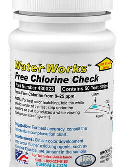 กระดาษวัดคลอรีนอิสระ (0-25 ppm) Free Chlorine Check