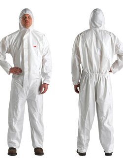 3M 4510 Protective Coverall ชุดป้องกันสารเคมี และฝุ่นละออง สีขาว ชนิดใช้แล้วทิ้ง