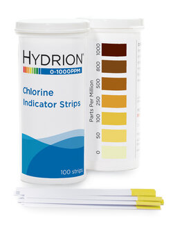 กระดาษวัดค่าคลอรีน แบบ strip 0-1000 ppm (CH-1000)