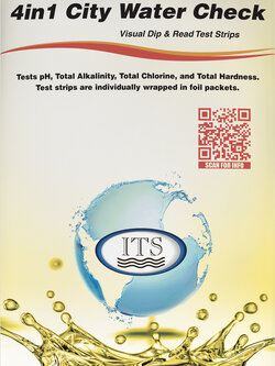 กระดาษวัดคุณภาพน้ำ 4-in-1 City Water Check,