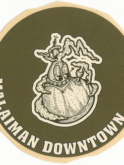 MALAIMAN DOWNTOWN - LOGO STICKER
