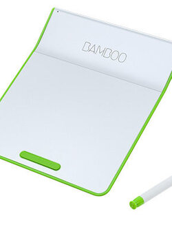 Bamboo Pad Wireless (White/Green)