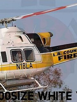 Super Scale 800-Bell 412 White Yellow L.A. County ARF
