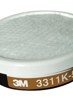 3M 3311K-55 Filter ตลับกรองฝุ่น ไอระเหยสารเคมี และละอองจากยาฆ่าแมลง ใช้คู่กับหน้ากากไส้กรองเดี่ยว เบอร์ 3200 10ชิ้น