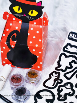 HALLOWEEN PARTY BLACK CAT SET DIY เพ้นท์หน้าเพ้นท์ตัว เด็กๆทำได้